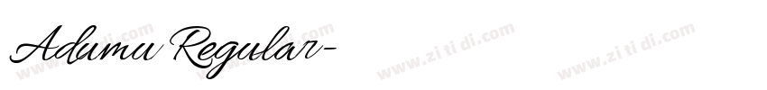 Adumu Regular字体转换 Adumu Regular字体转换